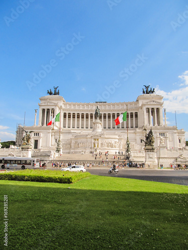 Rome - Circa June 2015: Altare della Patria (Altar of the Nation) aka Monumento Nazionale a Vittorio Emanuele II in Rome, Italy