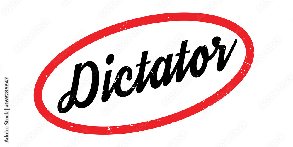 Dictator rubber stamp. Grunge design with dust scratches. Effects can be easily removed for a clean, crisp look. Color is easily changed. Dictator rubber stamp. Grunge design with dust scratches. Effects can be easily removed for a clean, crisp look. Color is easily changed.