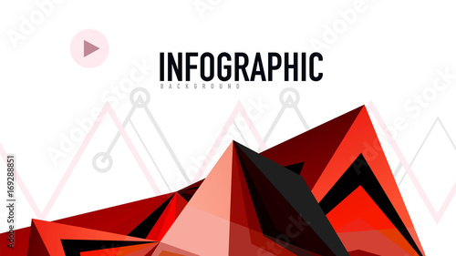 Modern triangle presentation template