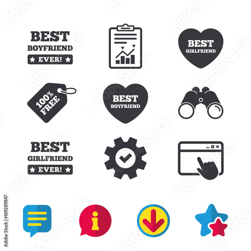 Best boyfriend and girlfriend icons.
