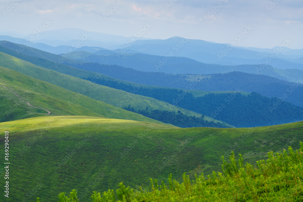 Mountains and hills panoramic. Mountains and hills panoramic.
