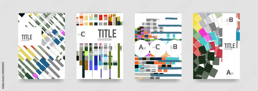 Set of brochure cover templates