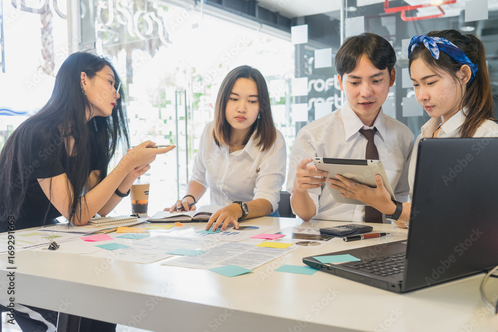 Fototapeta premium Business Team Corporate Organization Meeting Concept