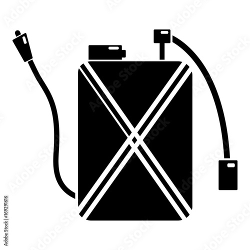 Pest control icon, simple black style