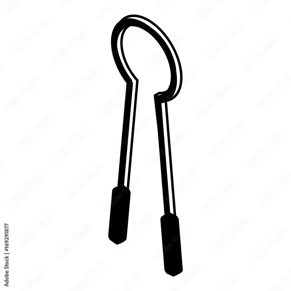 Clamping mites icon, simple black style Clamping mites icon, simple black style