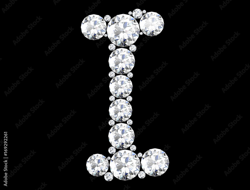 diamond letters with gemstones isolated on black (high resolution 3D image) diamond letters with gemstones isolated on black (high resolution 3D image)