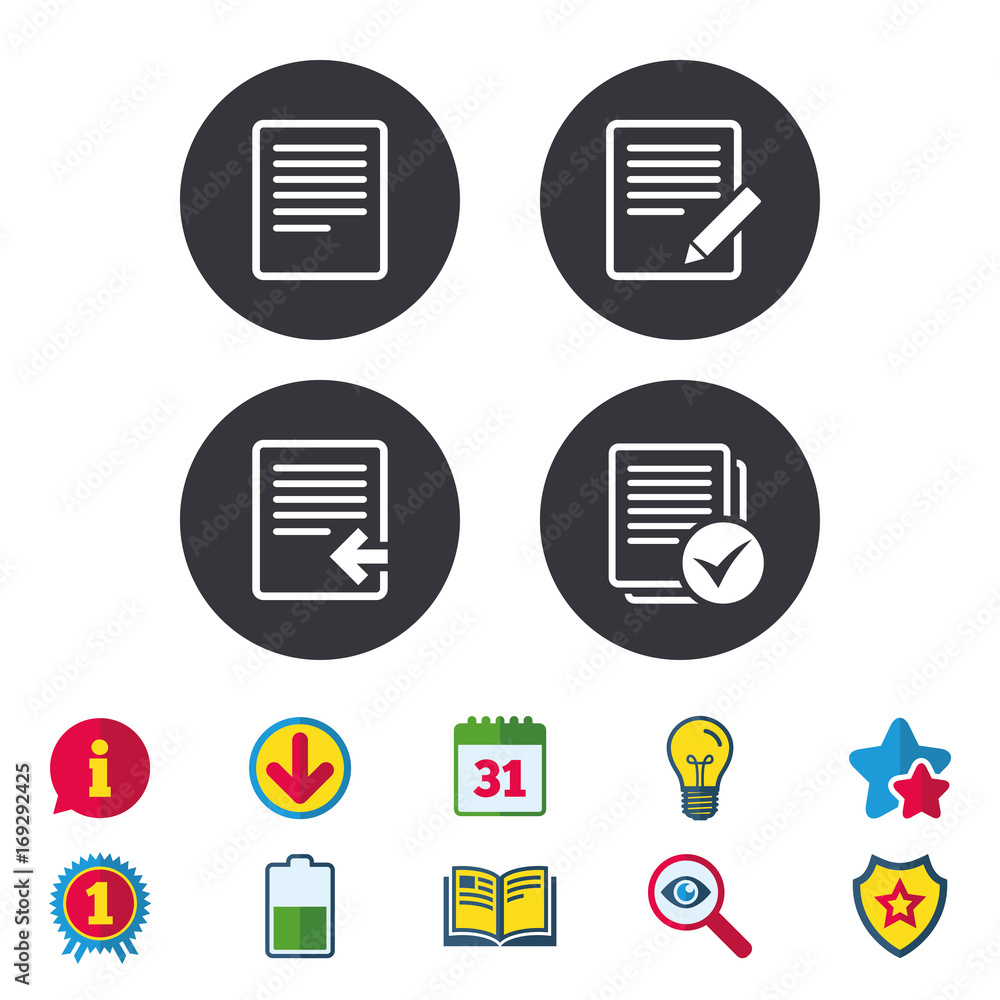 Document icons. Upload file and checkbox. Document icons. Upload file and checkbox.