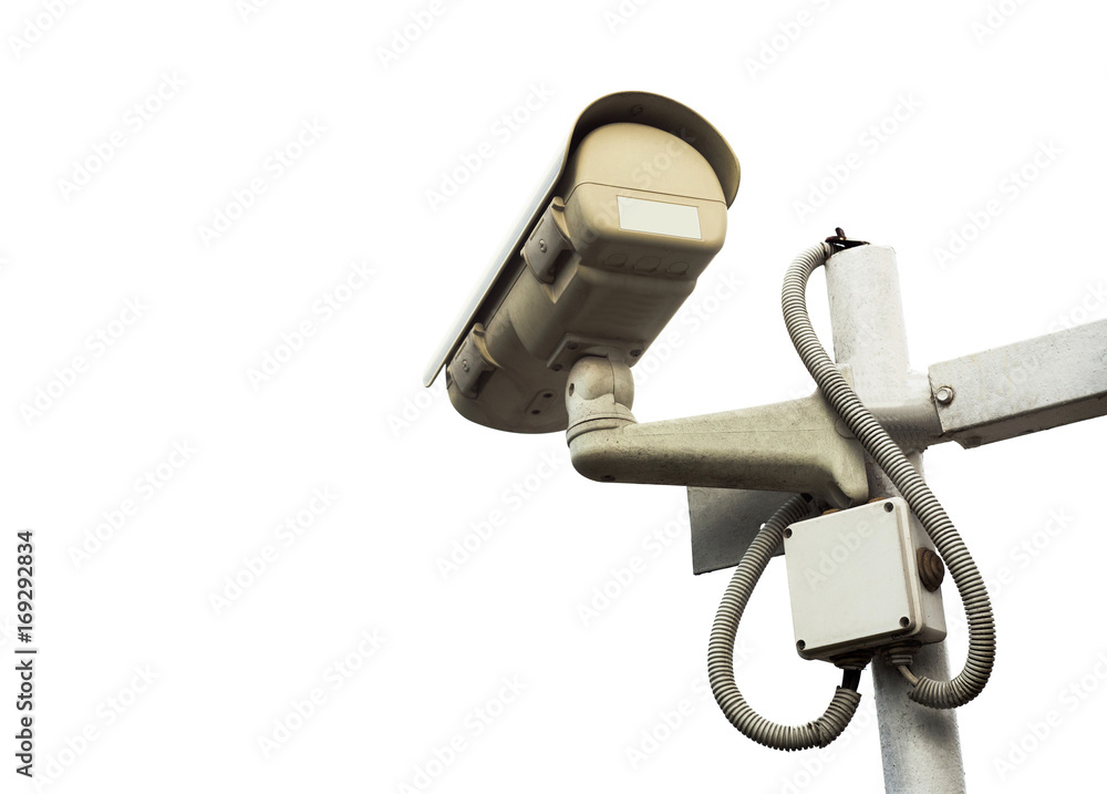 surveillance camera for video isolated on white background surveillance camera for video isolated on white background