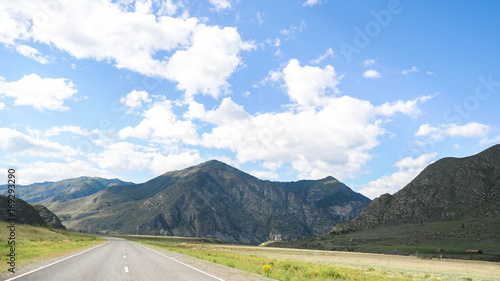 Amazing landscape of a road in the mountains