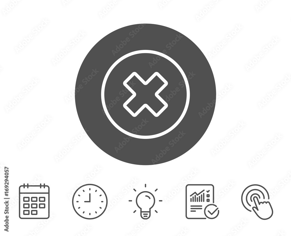 Delete line icon. Remove sign. Delete line icon. Remove sign.