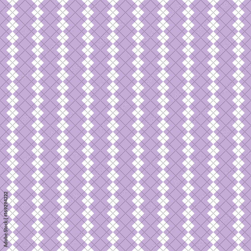 Seamless illustrated argyle pattern Seamless illustrated argyle pattern