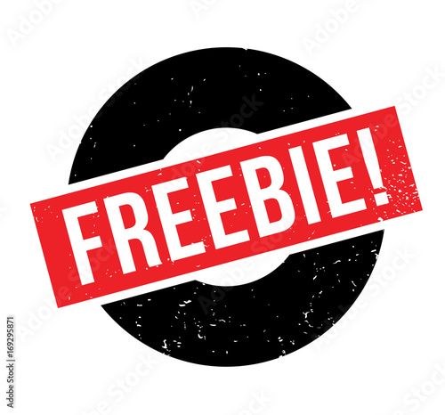 Freebie rubber stamp. Grunge design with dust scratches. Effects can be easily removed for a clean, crisp look. Color is easily changed.