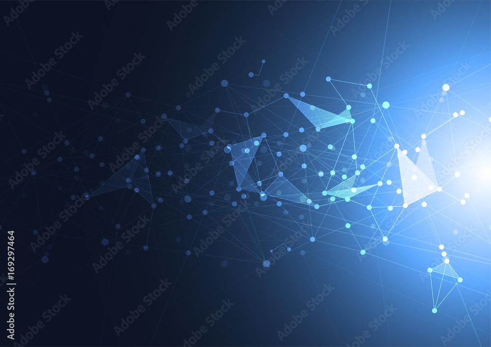 Abstract technology futuristic network with dark background. Vector illustration Abstract technology futuristic network with dark background. Vector illustration