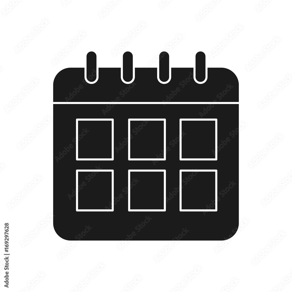 calendar icon over white background vector illustration calendar icon over white background vector illustration