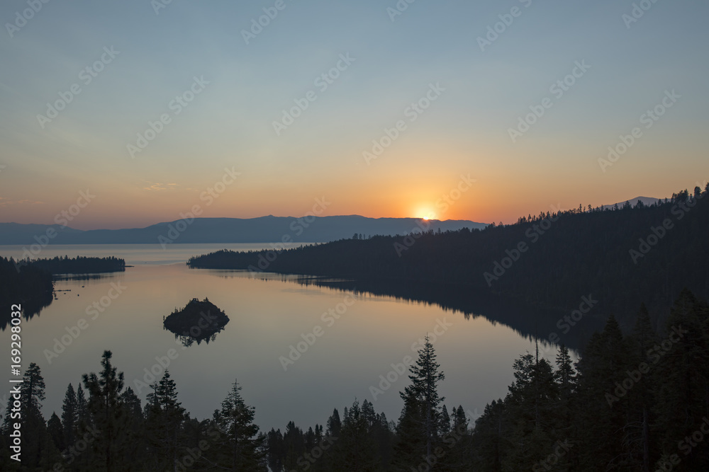 Sunrise at Emerald Bay, Lake Tahoe, California