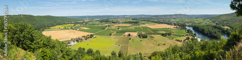 The agricultural plain of Lot, in the south-west of France