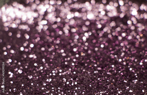 Purple bokeh texture.Glitter dimond background.Christmas or New Year background