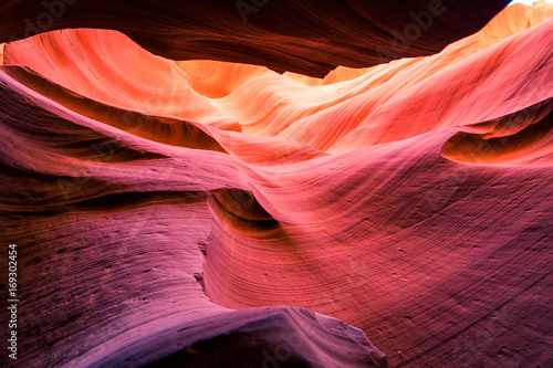 colorful antelope canyon sandstone
