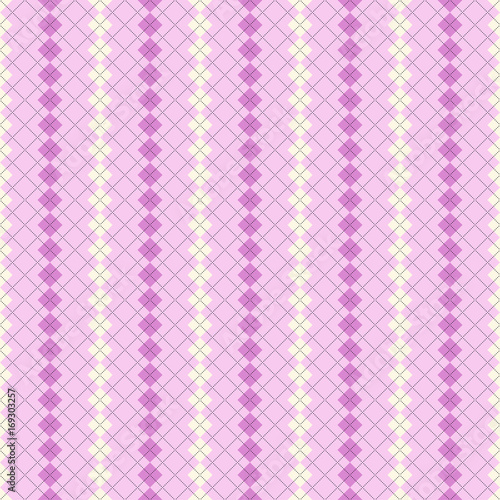 Seamless illustrated argyle pattern