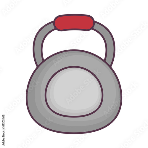 dumbbell icon over white background vector illustration