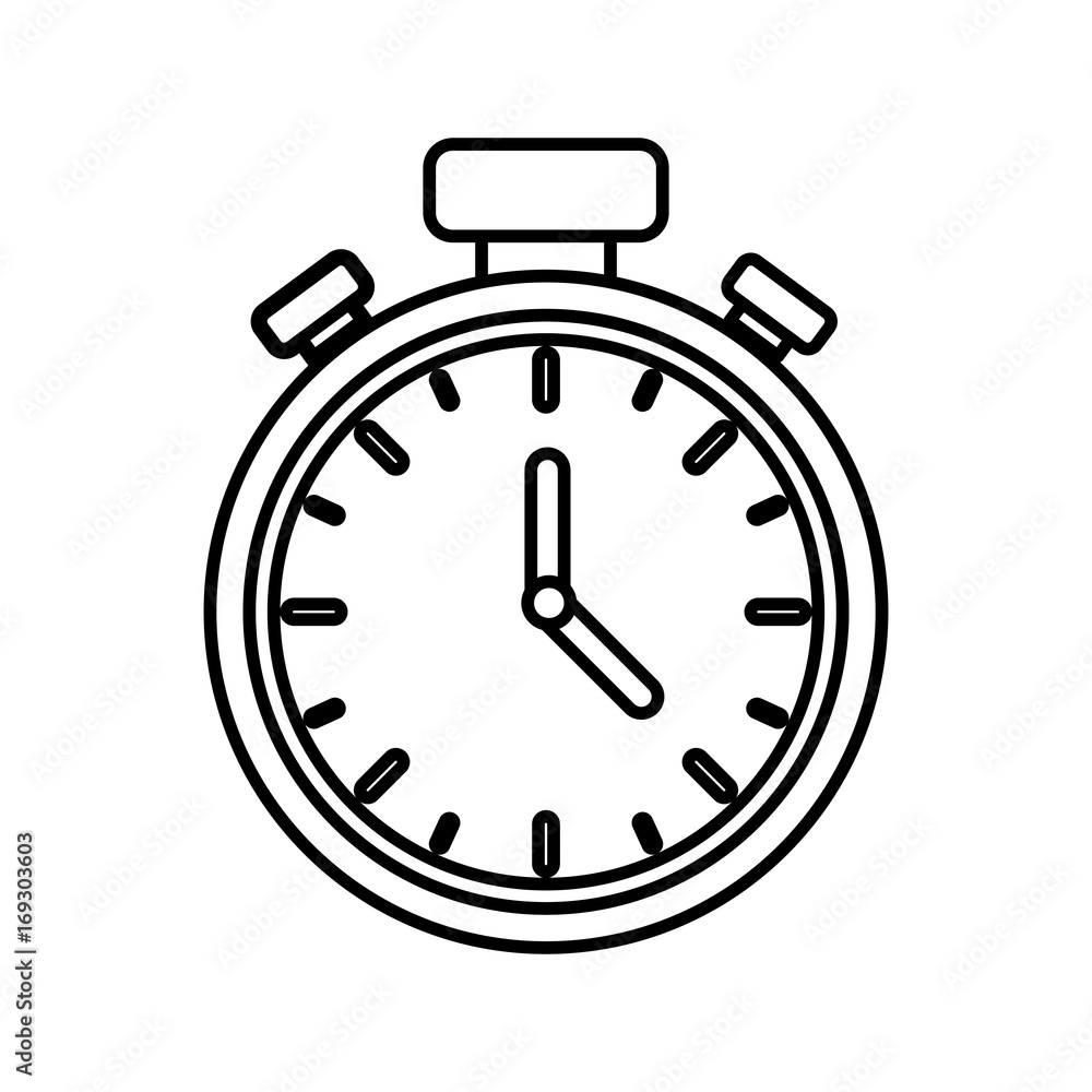 chronometer icon over white background vector illustration chronometer icon over white background vector illustration