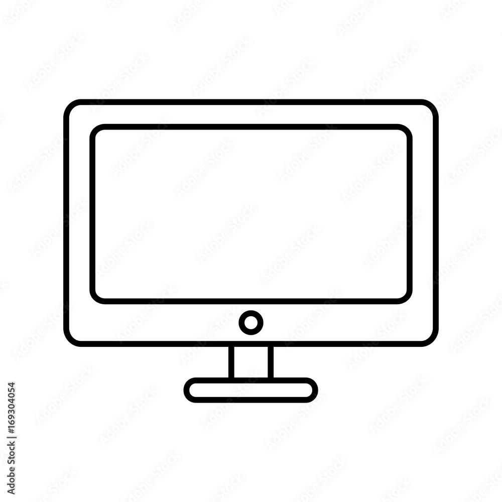 computer icon over white background vector illustration computer icon over white background vector illustration