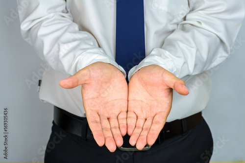 Businessman hand,Sincere concept.