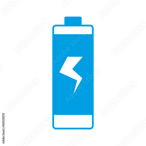 battery icon over white background vector illustration