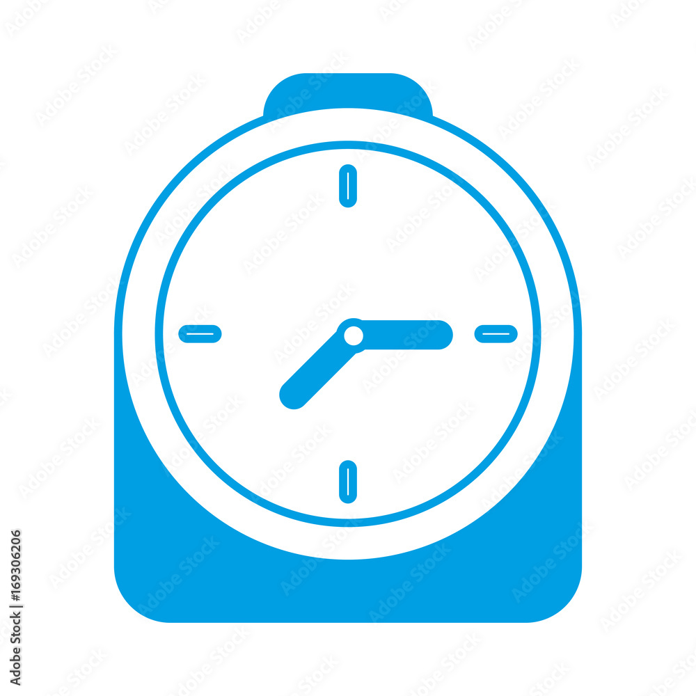 clock icon over white background vector illustration clock icon over white background vector illustration