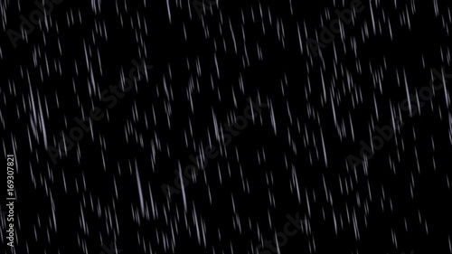 Heavy rain overlay – seamless loop animation.
Loop - Easy to key out the background or to add over your composition