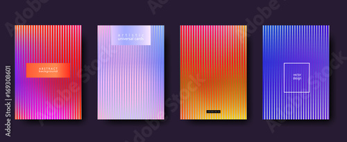 Minimal covers set. Future geometric design. Vector template for banners, placards, poster, pop art flyers, presentations and annual reports. Hipster style, minimalist. Size A4. 