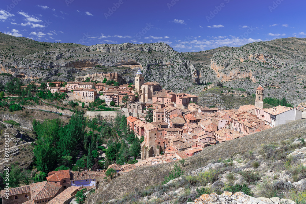 Spain, Aragon, Albarracin. Views from the city wall