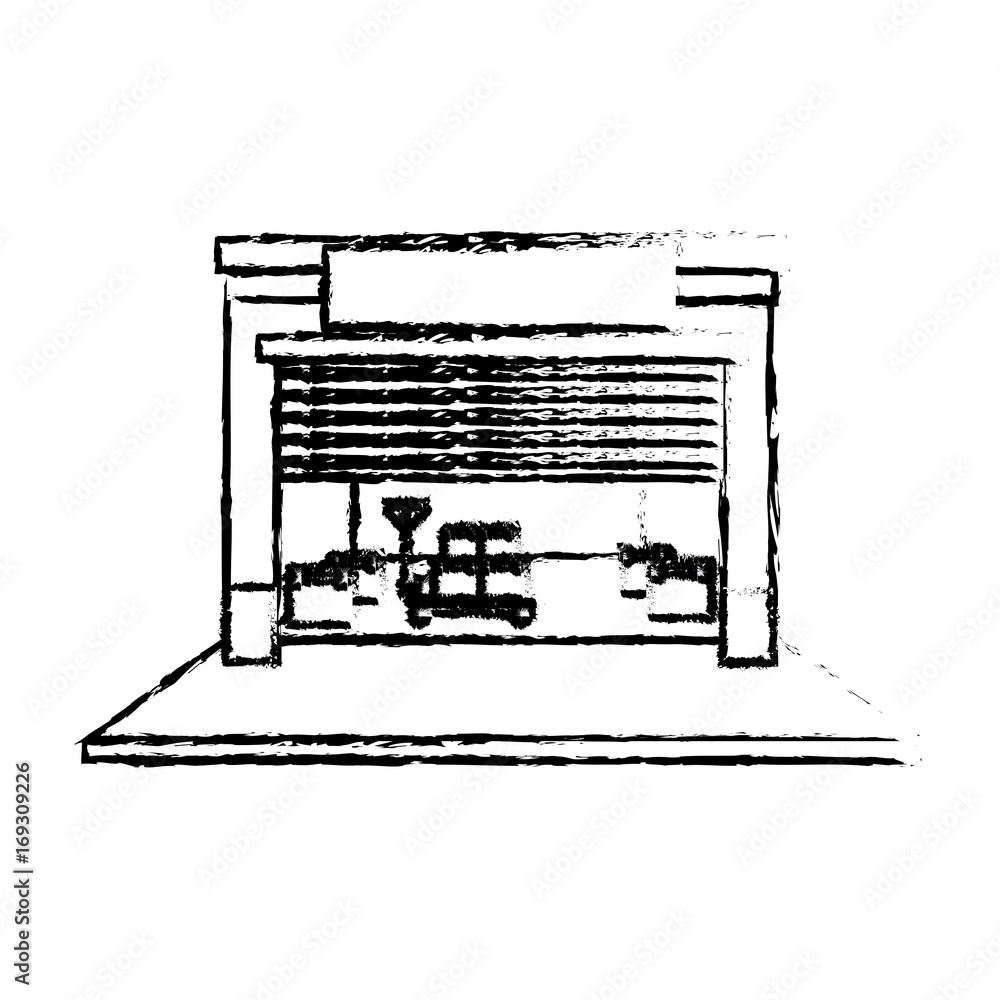 warehouse logistic forklift boxes operation building vector illustration warehouse logistic forklift boxes operation building vector illustration