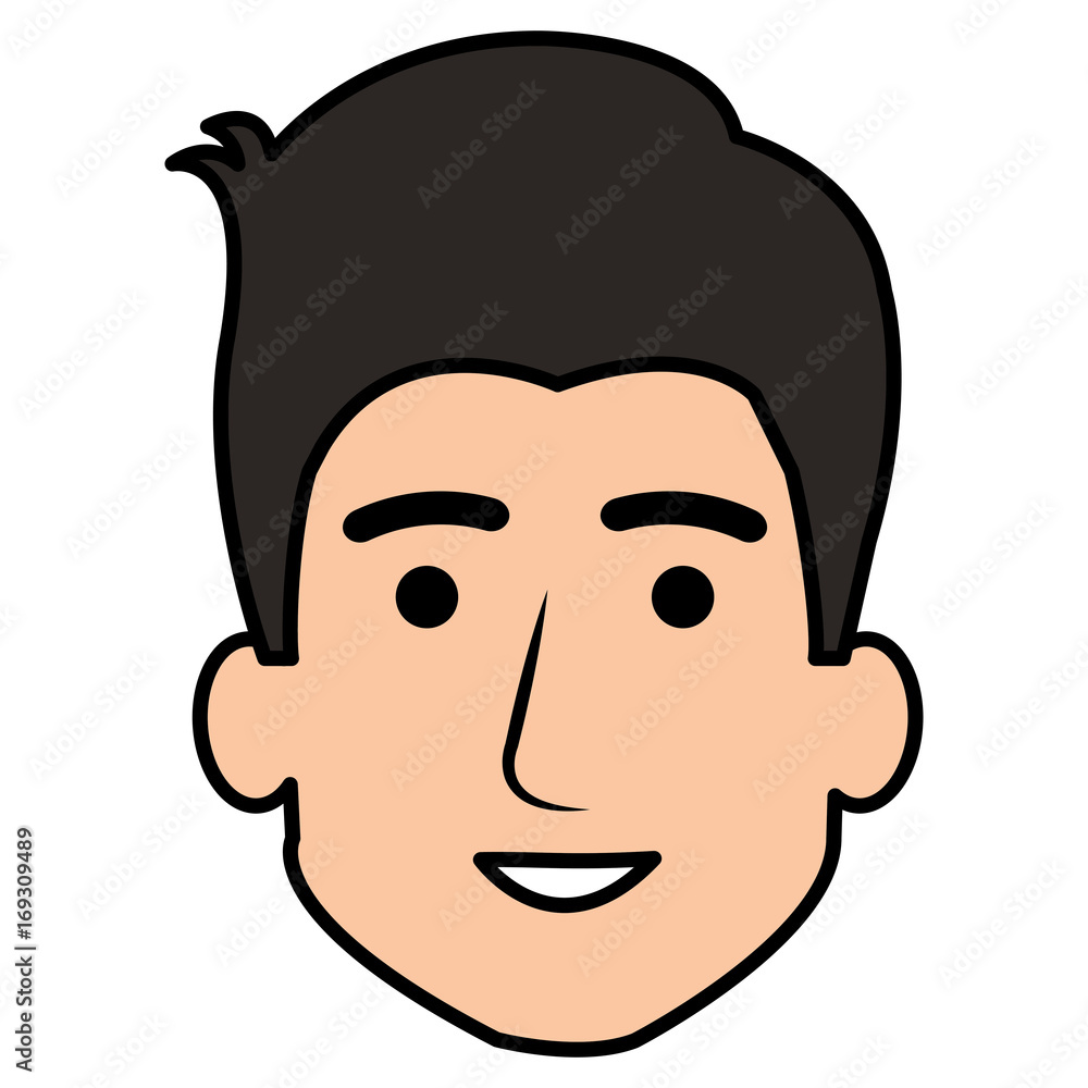 young man head avatar character vector illustration design young man head avatar character vector illustration design