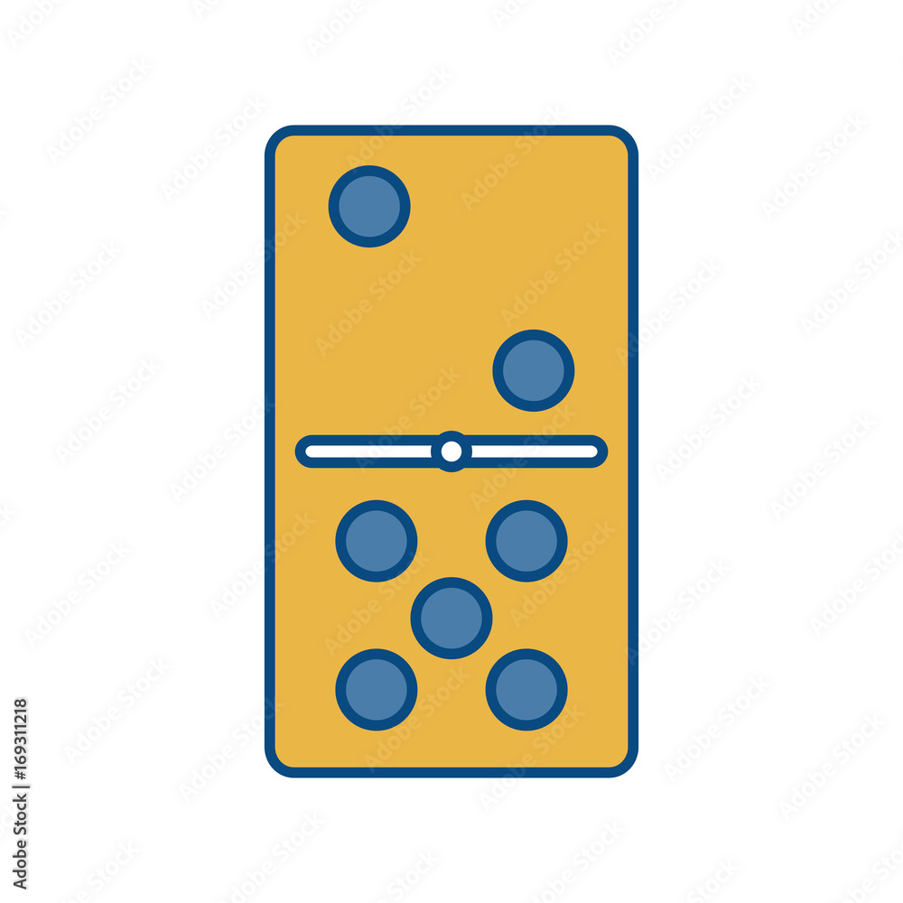domino piece icon over white background vector illustration domino piece icon over white background vector illustration