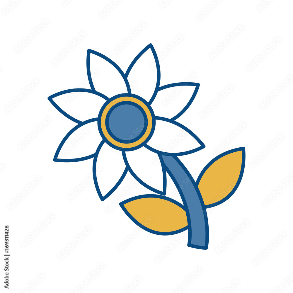 beautiful flower icon over white background vector illustration beautiful flower icon over white background vector illustration