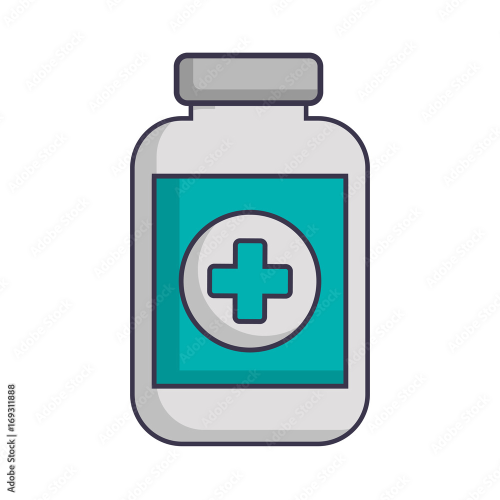 medicine bottle icon over white background vector illustration medicine bottle icon over white background vector illustration