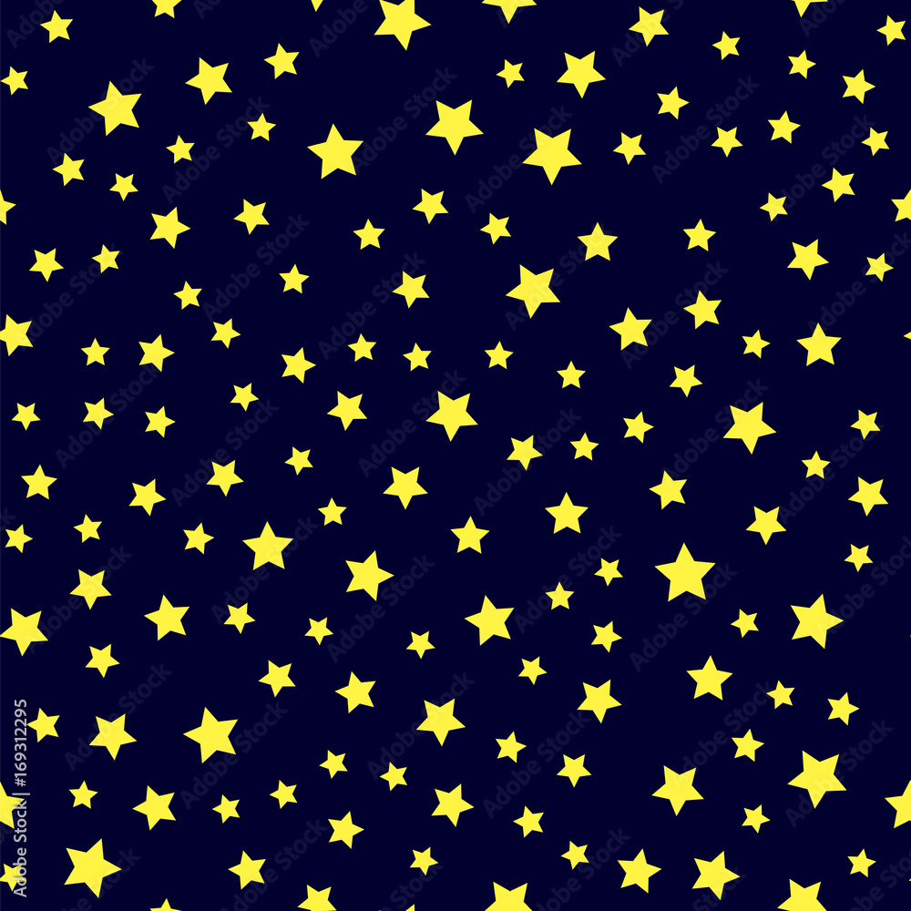 Yellow Star Seamless Pattern Yellow Star Seamless Pattern