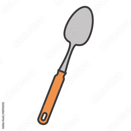 spoon cutlery isolated icon vector illustration design