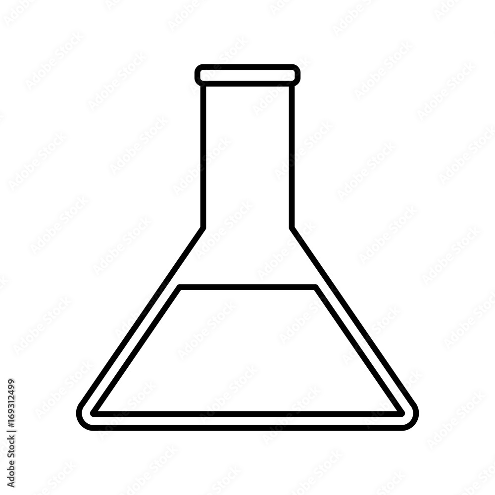 chemical flask icon over white background vector illustration chemical flask icon over white background vector illustration