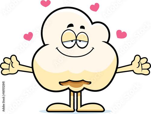 Cartoon Popcorn Hug