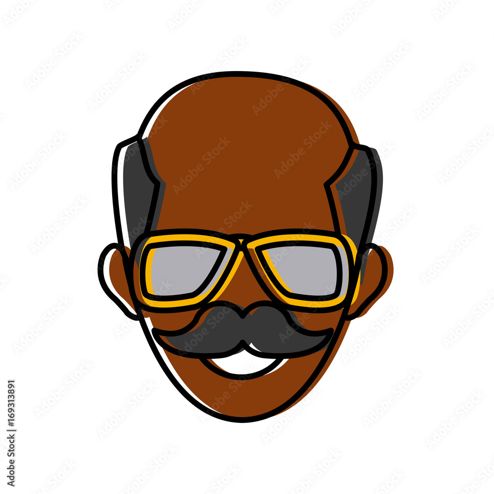 man face character people image vector illustration man face character people image vector illustration