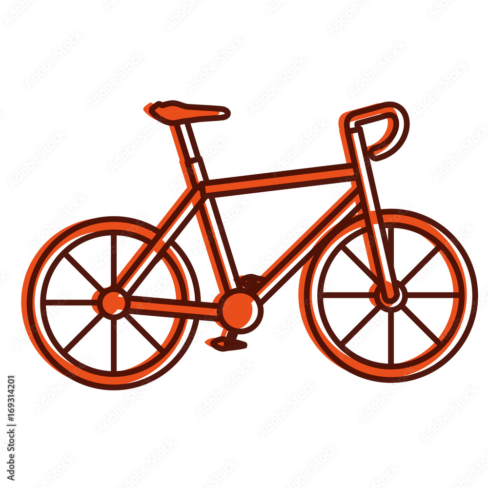 bicycle race isolated icon vector illustration design