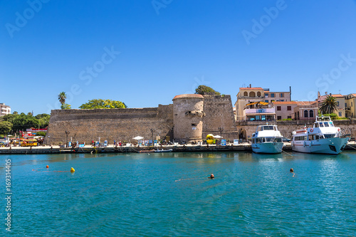 Fototapeta Naklejka Na Ścianę i Meble -  Alghero, Sardinia, Italy. Port and old fortress