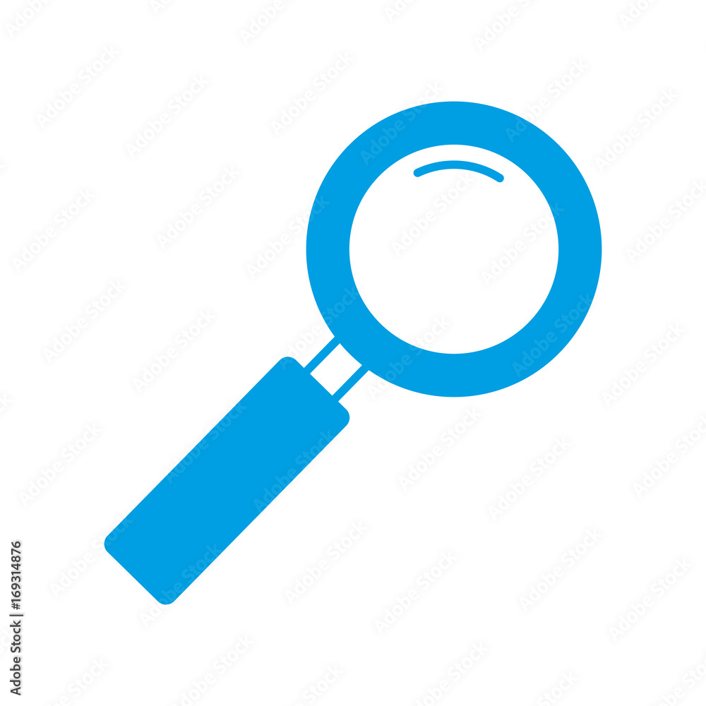 magnifying glass icon over white background vector illustration magnifying glass icon over white background vector illustration