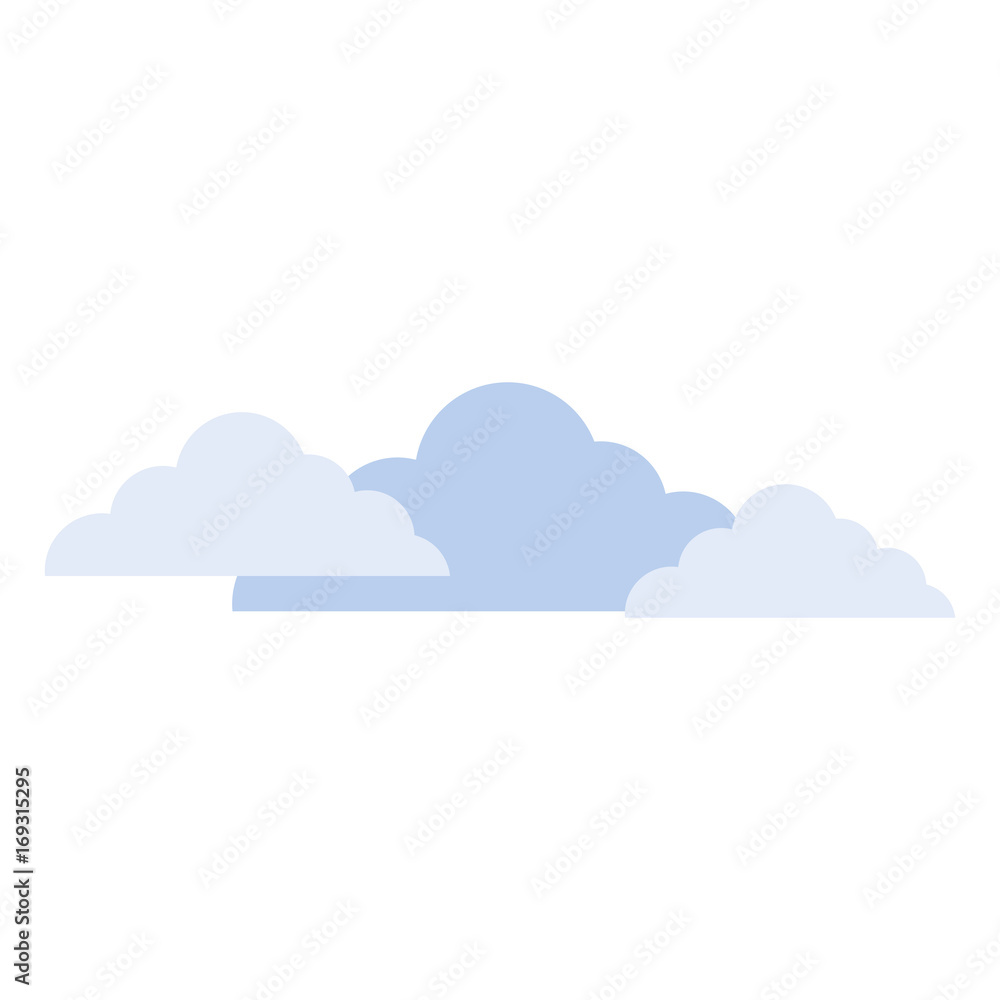 clouds icon over white background vector illustration clouds icon over white background vector illustration