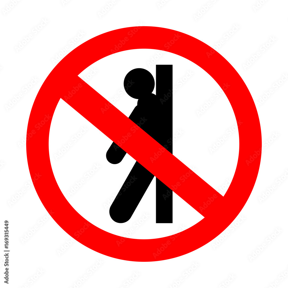 The badge does not lean against the door The badge does not lean against the door
