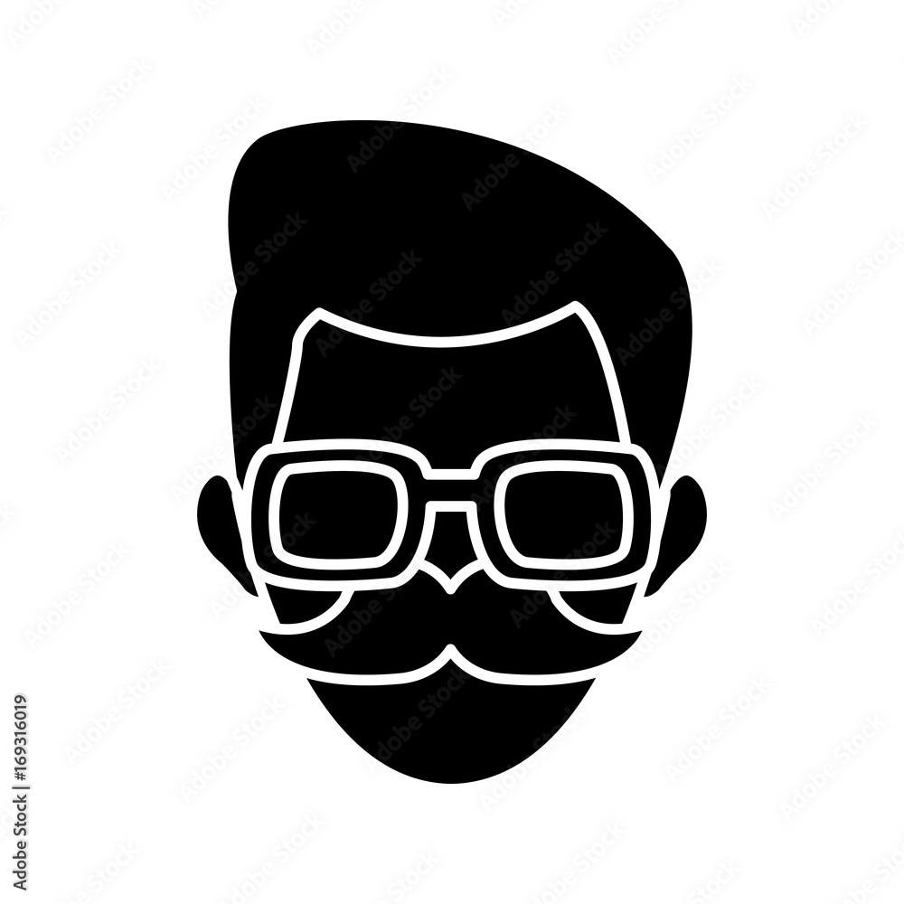 man face character people image vector illustration man face character people image vector illustration