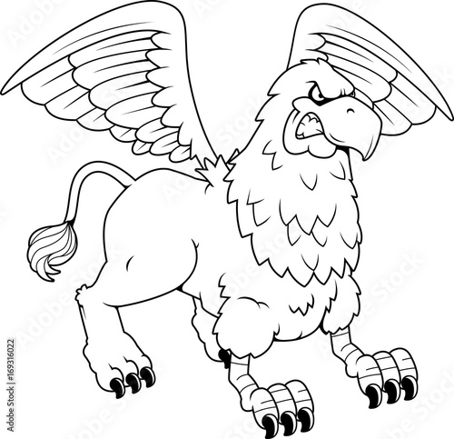 Angry Cartoon Griffin