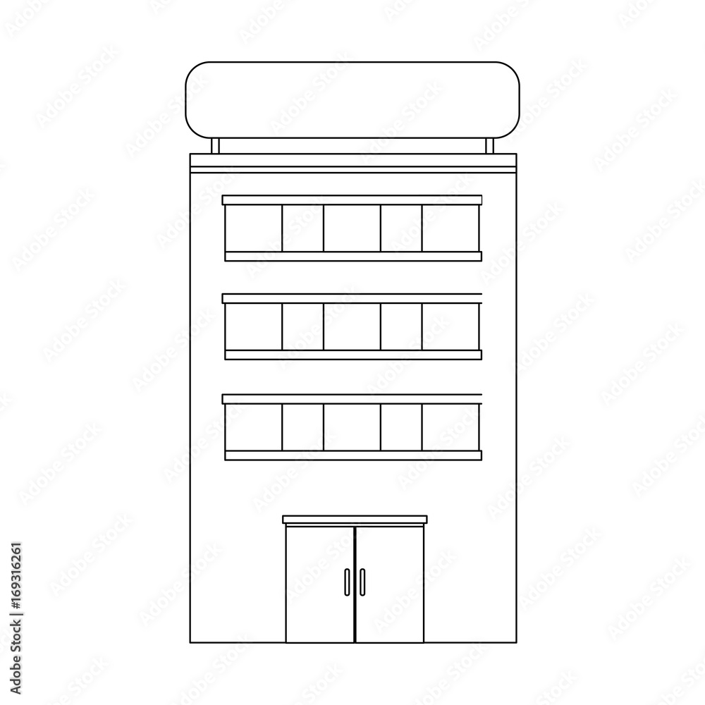city building icon over white background vector illustration city building icon over white background vector illustration